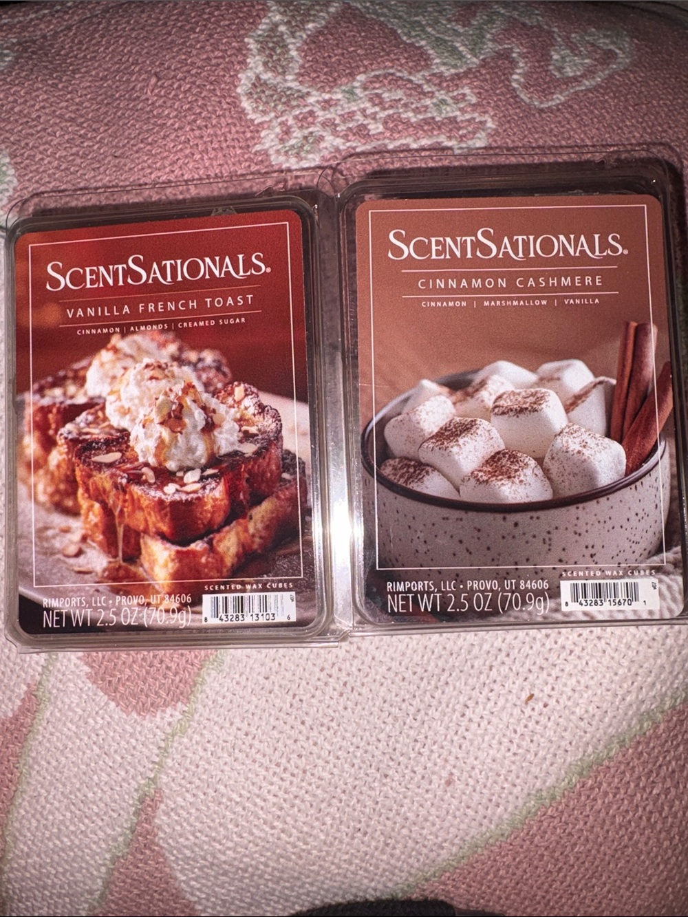 ScentSationals Wax Melt 2-Pack — Vanilla French Toast & Cinnamon Cashmere